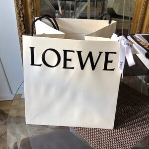 Loewe White Shopping Bag